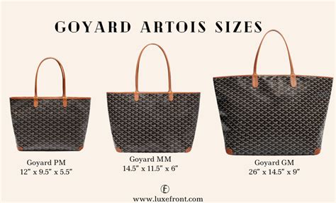 goyard artois pm dimensions.